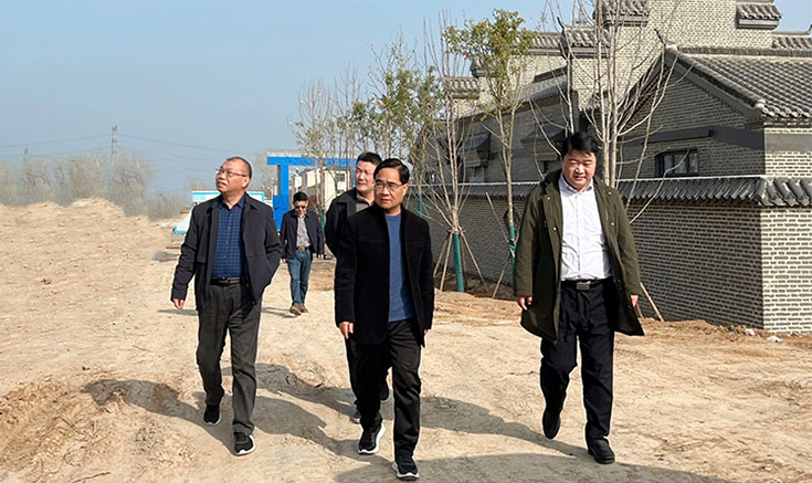 鄧紹宏、王輝、郭淮成一行蒞臨項目基地參觀考察